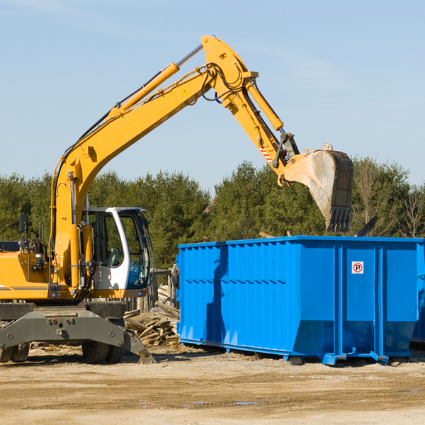 are there any restrictions on where a residential dumpster can be placed in Jersey Village Texas